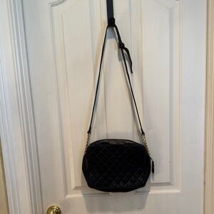 Jay Herbert New York vintage black leather shoulder bag